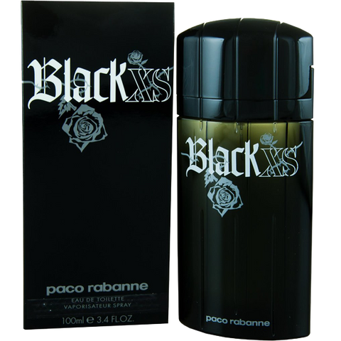 Black Xs By Paco Rabanne For Men Eau De Toilette Spray 3.4 Ounce
